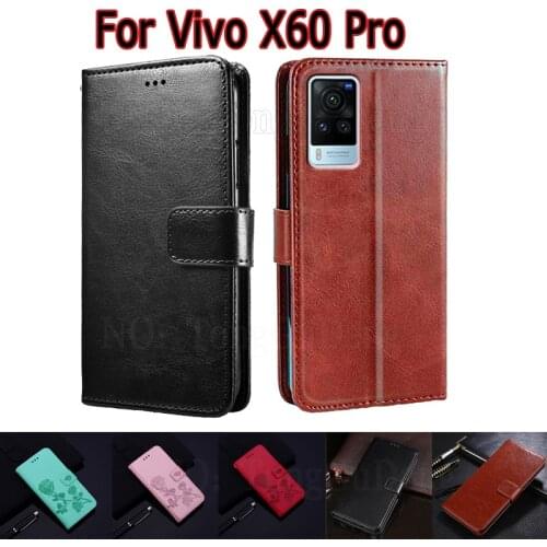 Flip Case For Vivo X60 Pro Cover Phone Protective Shell Funda For Vivo X60Pro Case Wallet Stand Leather Book Etui Hoesje Coque