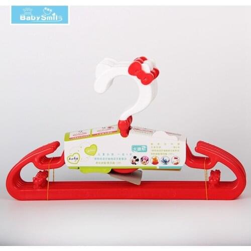 Children Hangers New PP Hanger 5pcs 3D Space Non-slip Drying Hangers With Cartoon Design