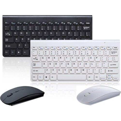 Ergonomic Wireless Keyboard Small Stylish Mouse Set Mini Keyboard for Games Office Entertainment