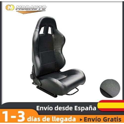 MODAUTO sports car seat, adjustable Semibaquet, with included rails, Universal for driver/passenger, leather, model N400
