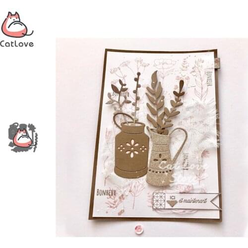 Potted Plant Box Metal Cutting Dies Scrapbooking Stencil Die Cuts Card Making DIY Decorative Craft Embossing New Dies For 2019