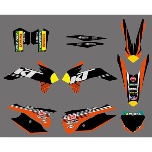 Motorcycle SXF XC Year 2013 2014 Decal Sticker Graphics For KTM 125-450F Dirt Bike PVC Cloth