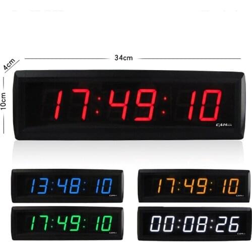 [Ganxin]Factory Price 1.8 Inch 6 Digits Led Wall Clock Countdown Timer with app control supports IOS and Android