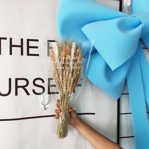 Real Wheat Ear Natural Dried Flower Gypsophila Bouquet for Wedding Party Decoration DIY Birthday Gift Wheat Dried Bouquet