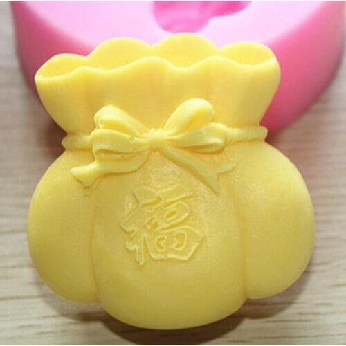 Wholesale!!!1pcs Moneybag (C337) Silicone Handmade Soap Mold Crafts DIY Moulds