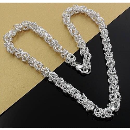 Hot Popular brands mens 7mm necklace 925 Sterling Silver fine charm Fashion luxury Jewelry wedding Party Christmas Gifts