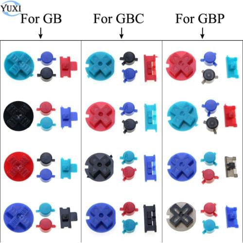 YuXi Plastic Buttons Keypads For Gameboy Color / Pocket D Pad A B Power On Off Buttons For GB GBC GBP Console