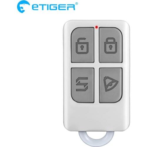 ETiger ES-531 Portable Remote Control 4 Buttons For Etiger S4/S3b/V2 Home Alarm System