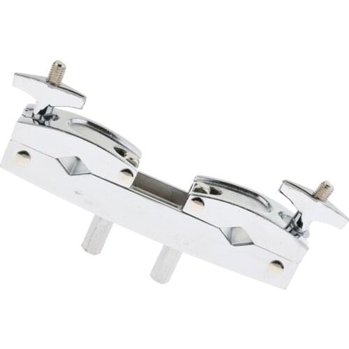 Adjustable Drum Kit Cymbal Clamp Mount Holder Silver for Drummer
