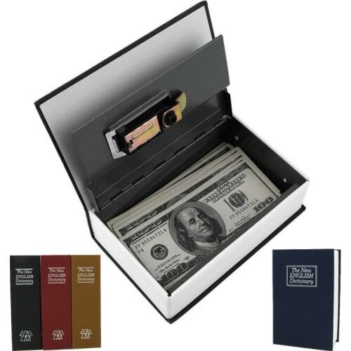 Secret Stash Money Safe Box Hidden Casket Book Box With Lock Secret Vault Password Small Safe Piggy Bank for Storing Money