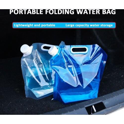 Car Water Bag 5L/10L Water Tank Foldable Portable Outdoor Water Bag Camping Cooker Picnic Barbecue Water Bag Foldable Bucket