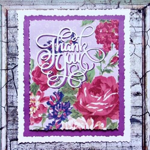 Surprise Creation Cutting dies Swirly Thankyou Scrapbook Cardmaking Paper craft DIY Stencil Metal dies