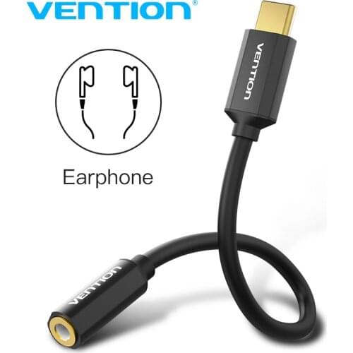 Vention Type C 3.5 Jack Earphone USB C to 3.5mm AUX Headphones Adapter Audio cable For Huawei V30 mate 20 P30 pro Xiaomi Mi 10 9