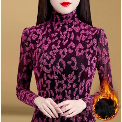 Turtleneck Autumn Winter Womens Long Sleeves Top Blouse Women Blusas Ropa De Mujer