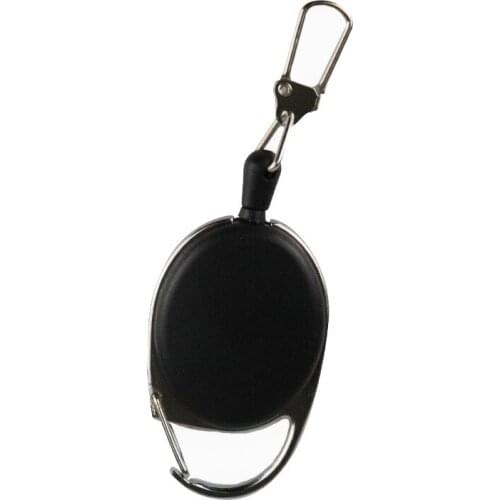 Retractable Pull Badge Reel Zinc Alloy ABS Plastic ID Lanyard Name Tag Card Badge Holder Reels Recoil Belt Key Ring Chain Clips