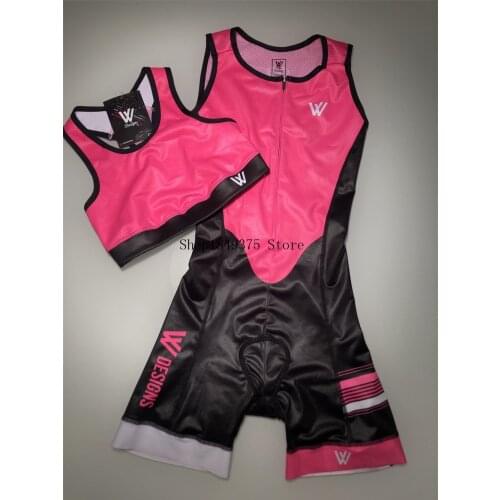 VVDESIGNS Womens Triathlon Sleeveless Trisuits Swim Cycling Running Vest Suit Tights Maillot Ropa Ciclismo Monkey Jumpsuit