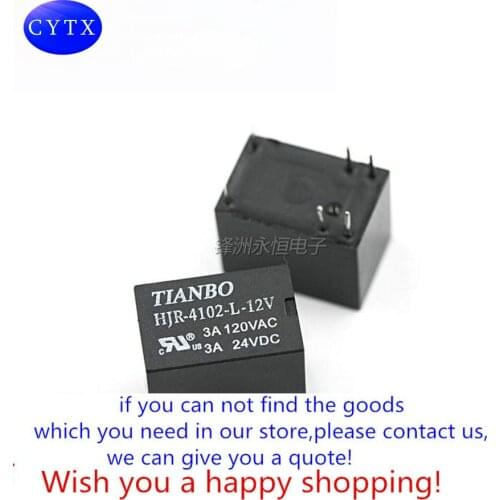 1pcs 10PCS/LOT /TIANBO HJR-4102-L-12V 6P 12VDC