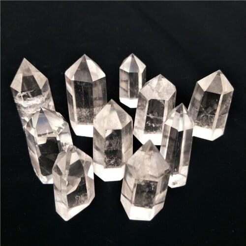 10 pieces large natural clear quartz crystal points healing crystal tower Transparent Reiki feng shui top quality