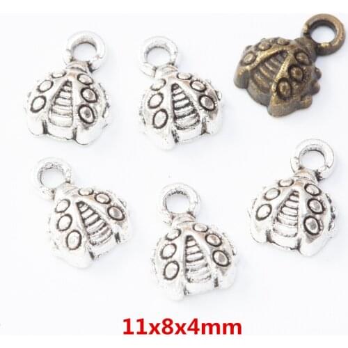 175 pieces of retro metal zinc alloy beetle Pendant for DIY handmade jewelry necklace making 8122