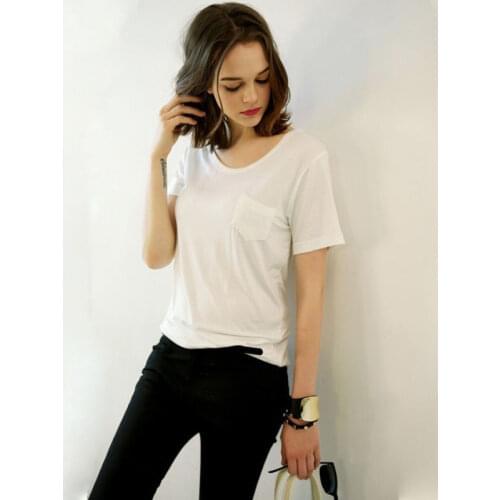 2021 Classic fashion quality womens soft casual breathable short sleeve T-shirt
