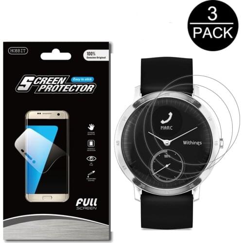 3Pack For Nokia Withings Activite Steel HR 36MM 40MM Anti-shock 7H Nano Screen Protector Shield Explosion-proof Smart Watch Film