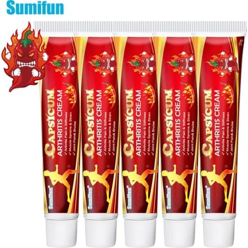 5pcs Sumifun Hot Pepper Ointment Rheumatoid Arthritis joint Knee Pain Relief Capsicum Arthritis Cream Chinese Medicine Plaster