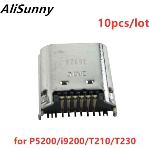 AliSunny 10pcs USB Port Dock Connector for SamSung Tab 3 P5200 P5210 T211 T210 i9200 DC Socket Charging Charger Plug Parts