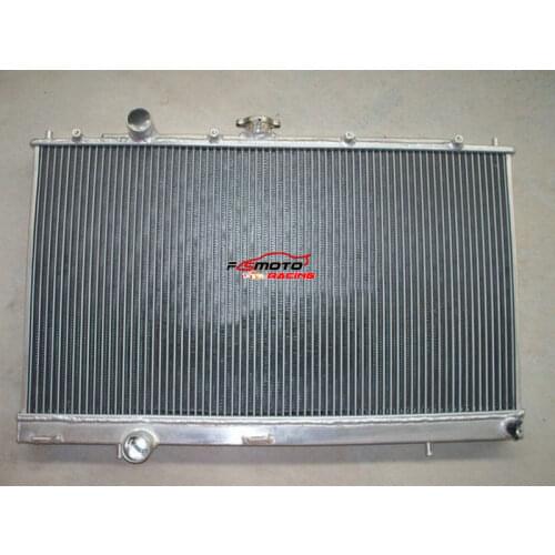 50MM All Aluminum Radiator cooling For Mitsubishi Lancer Evo 4 5 6 IV/V/VI MT With Cap