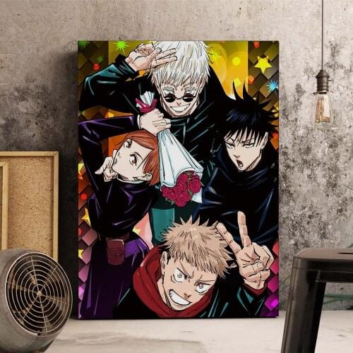 WTQ Anime Poster Jujutsu Kaisen Poster Gojo Satoru Canvas Painting Wall Decor Wall Art Picture Room Decor Home Decor