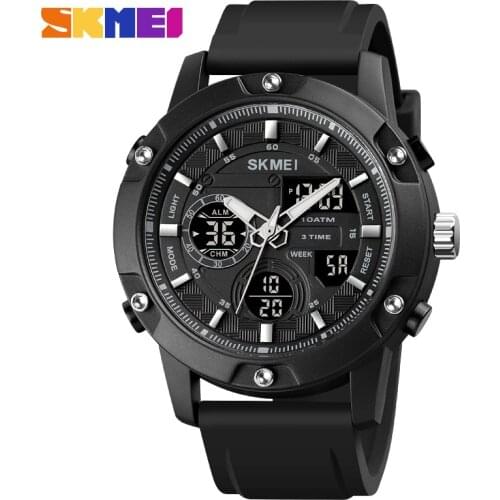 SKMEI Silicone Sport Digital Army Mens Watch LED Quartz Clock Electronic Wrist Watch Waterproof 10Bar Relogio Masculino