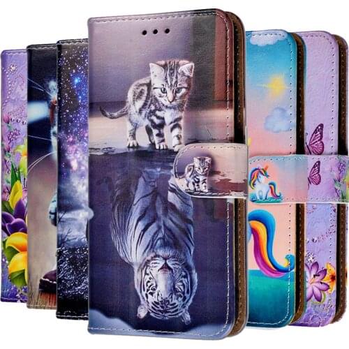 Print Flip Leather Cover Vivo Y15 Y11 Case For Vivo Y12 Y17 Fundas Silicone Wallet Cover VIVO Y 17 Y 15 Y 12 Y 11 Y19 Coque Capa
