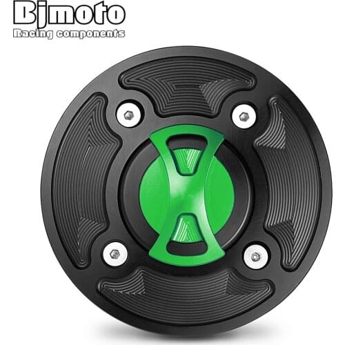BJMOTO For Kawasaki Ninja 650 400 Z650 Z400 Ninja ZX-6R Z900 Versys 1000 2020 2019 2018 2017 Gas Cap Oil Cap Tank Fuel Cover