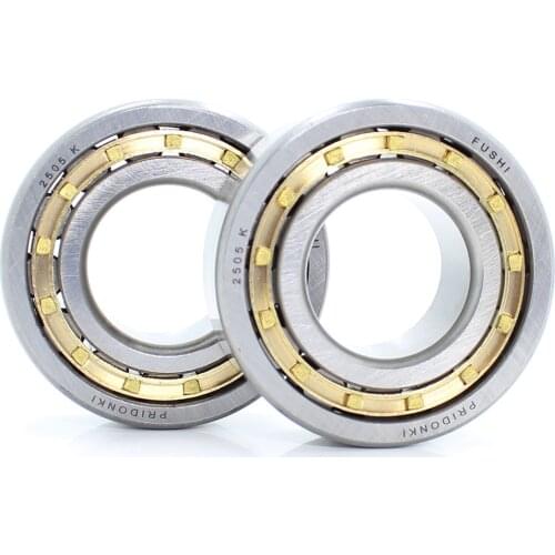 NJ2205EM 25*52.05*18 mm Cylindrical Roller Bearings Single Row Brass Cage NJ2205 2505K +0.05mm For Motorcycles IJ Planet 5 Sport
