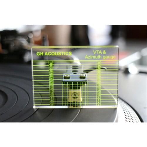 Phonograph Tonearms VTA Azimuth Gauge Alignment Block Ruler Headshell Aligning Accessory