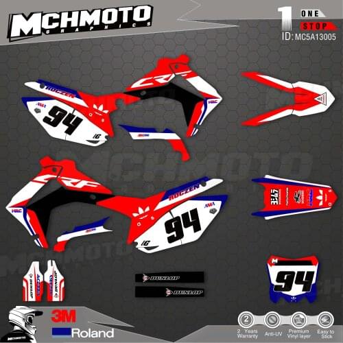 Customized Team Graphics Backgrounds Decals 3M Custom Stickers For 14-17CRF250R 13-16CRF450R