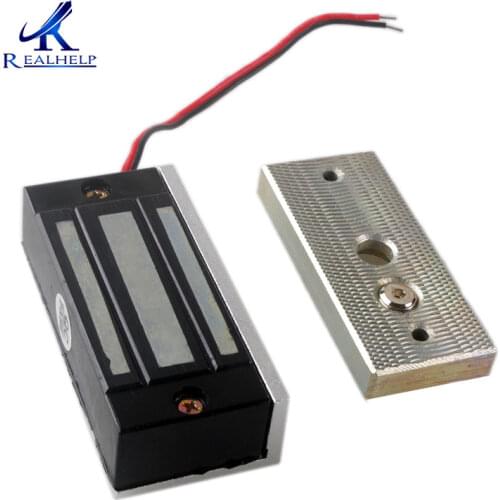 Hot sale 60KG 120Lbs Electronic access control system Mini Magnetic Lock electric lock glass door entrance guard free shipping