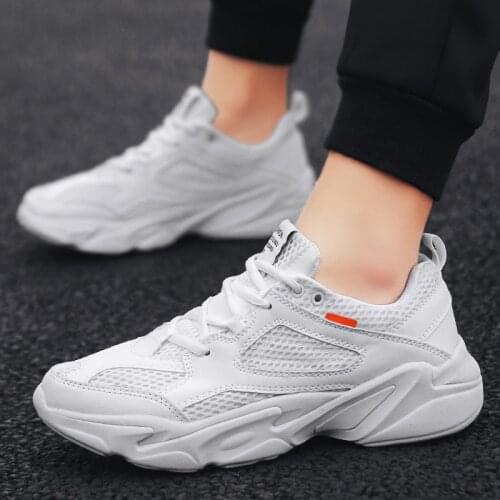 Black White Breathable Man Flexible Casual Shoes Tenis Masculino Adulto Comfortable Male Sneakers Black Big Size Baskets Homme