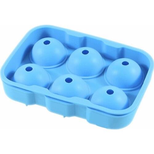 Round Ice Cube Ball Maker Tray Silicone Sphere Mold Bar Whiskey Cocktails Funnel