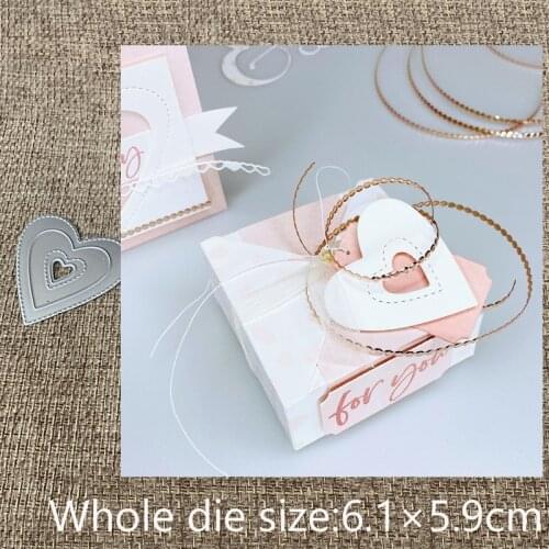 XLDesign Craft Metal Cutting Dies stencil mold heart decoration scrapbook Album Paper Card Craft Embossing die cuts