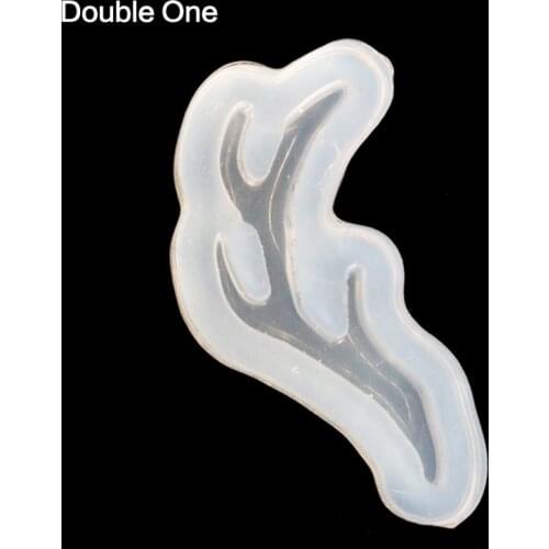 Lovely Antlers Animal Shape Silicone Resin Mold Jewelry Making DIY Cute Craft White 1pc