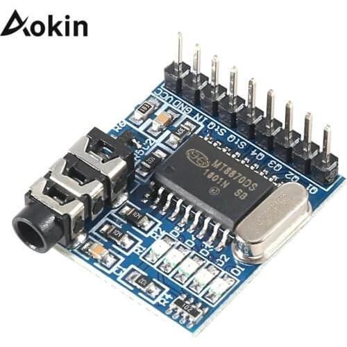 MT8870 DTMF Voice Decoding Module Speech Decoding Voice Board Module Phone Module LED Indicators With Pins
