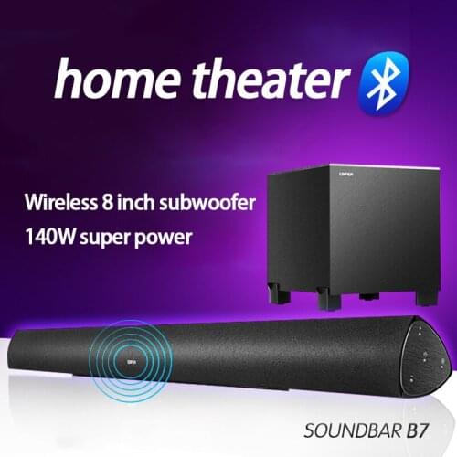 KYYSLB B7 145W 220V Echo Wall Speaker 2.1 Channel Bluetooth TV Stereo Home Theater 3D Surround Subwoofer