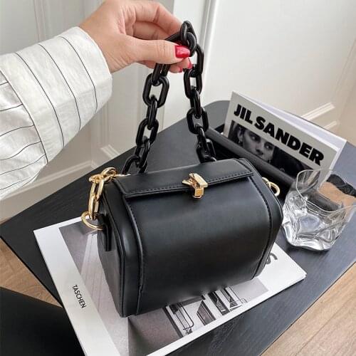 2021 New Fashion Pu Leather Messenger Bag Chain Crossbody Handbags Women Bags Small Square Bags Box Purses Handbags
