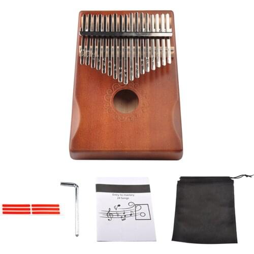 Beginner Kids Relax With Carry Bag Portable Pine Clear Sound Musical Instrument Home Handheld Thumb Piano Universal Gift Adults