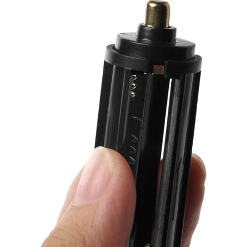 Cylindrical Type Plastic Battery Holder For 3x AAA To 18650 Battery Converter