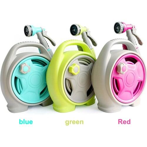 Portable Garden Hose Reel Car Water Spray Gun Set Home Garden Farm Storage Set Car Wash Hose Car Garden Watering