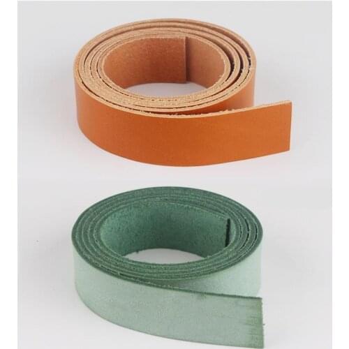 New 9/10 oz Natural Veg Tanned Leather Belt Blank Cowhide Strip Can Be Dying Handmade Genuine Leather Strip 19/24mm