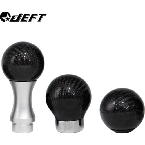 Universal Car Manual Gear Shift Knob Oval Shape Carbon Fiber Gear Lever Shifter Knob Head For Honda Toyota Mazda Modified