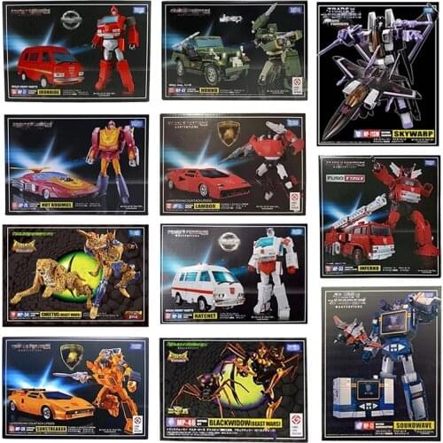 G1 Transformation MasterPiece MP19 MP28 MP27 MP30 Ironhide Ratchet Sideswipe Smokescreen Hot Rod KO Version Action Figure Toys