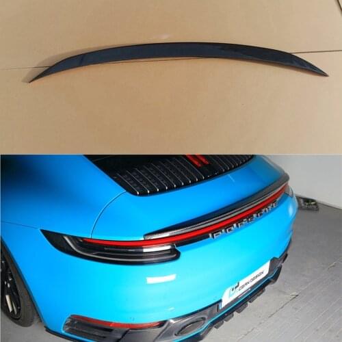 2018 2019 2020 2021 Year For Porsche Carrera 992 SPOILER Car Styling Carbon Fiber Rear Lip Roof Spoiler Trunk Boot Wing